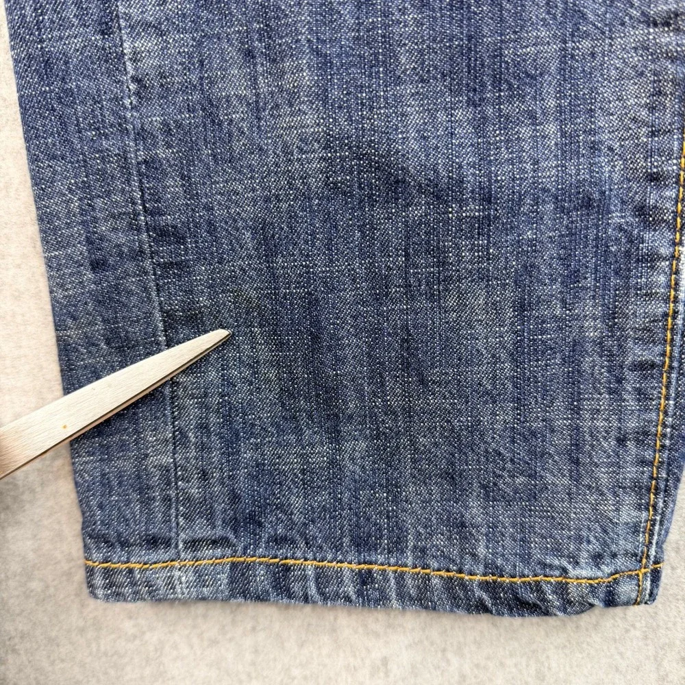 Levis 599 Red Skinny Straight Jeans Mens W30 L30 Medium Wash Blue Denim Low Rise